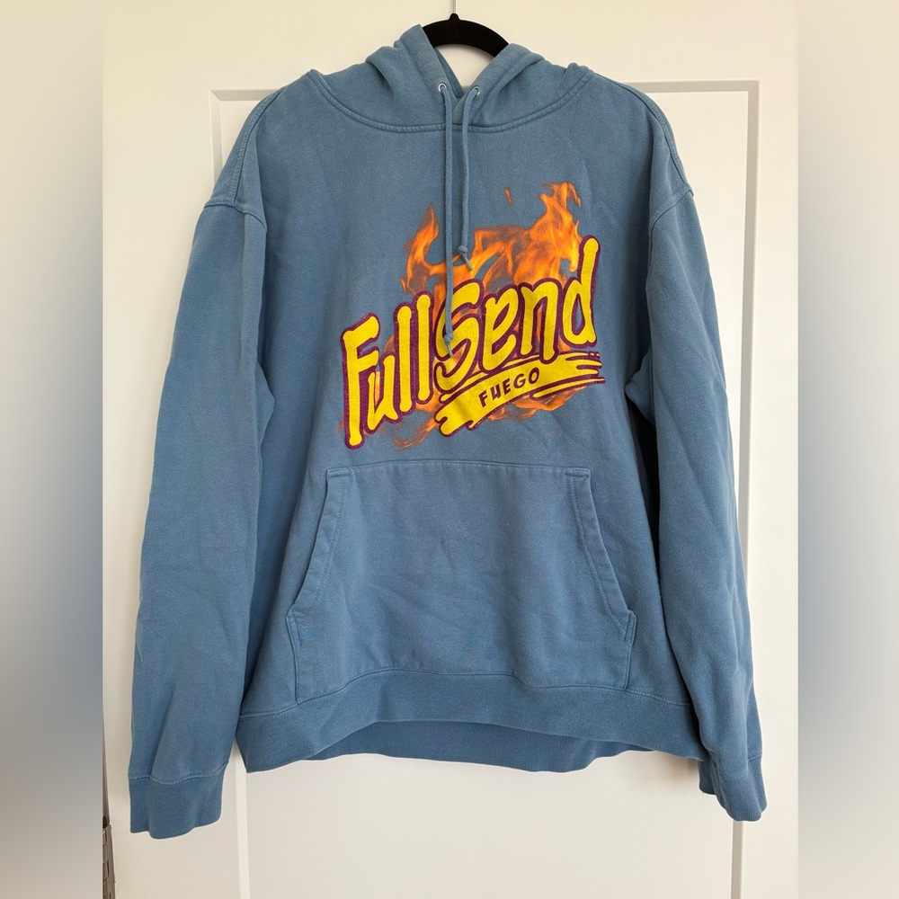 Fullsend By Nelk Boys Fuego Blue Hoodie Size Large